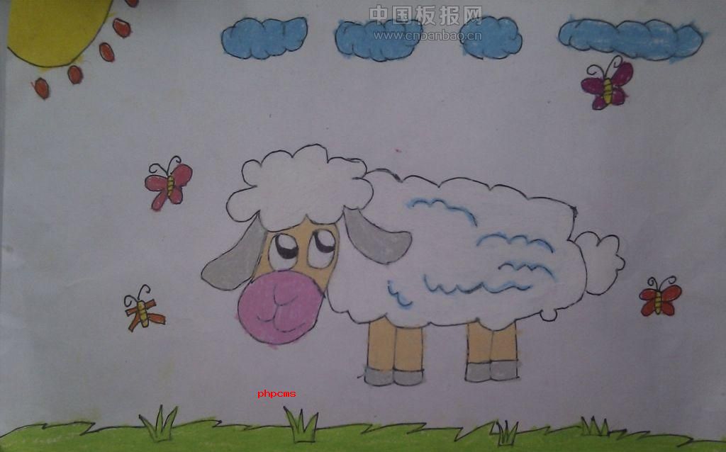 羊年幼儿绘画作品展