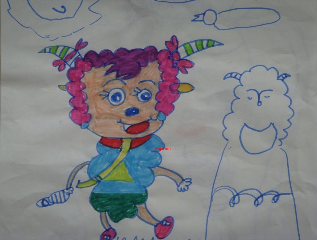 羊年幼儿绘画作品展