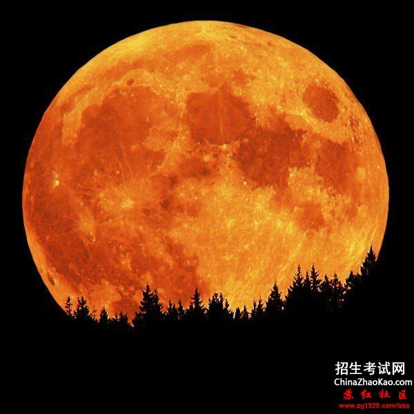 月亮为什么是红色的