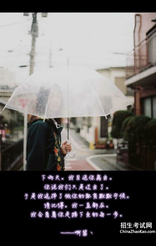 {关于雨的文字}