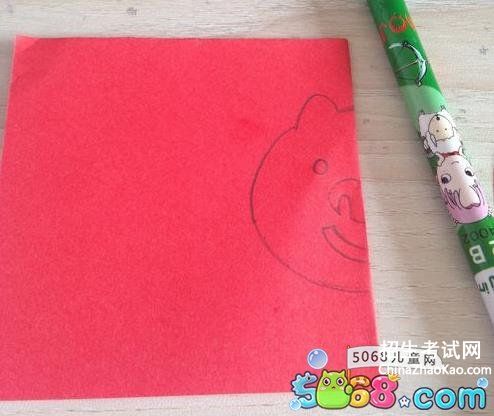 可爱的小猪头剪纸方法 小猪剪纸教程分享
