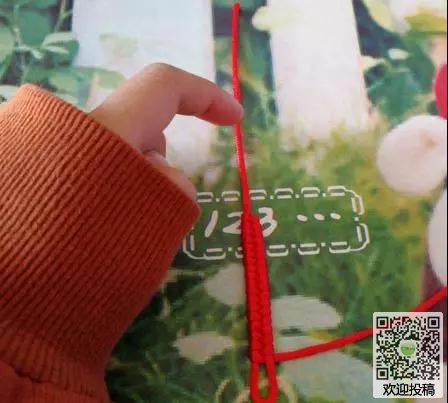 简单漂亮的红绳手链编织步骤