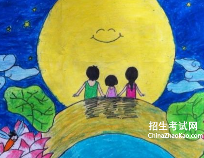 中秋节的画简单漂亮关于中秋节的画中秋节儿童画
