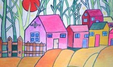 小学五年级家乡风景画