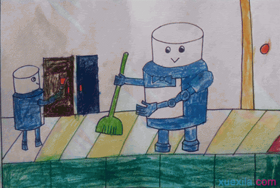 小学三年级科幻绘画_三年级科幻绘画图片