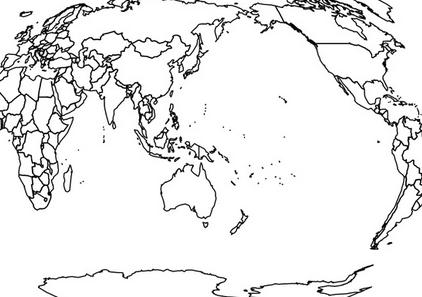 世界地图简笔画图片大全_世界地图简笔画图片