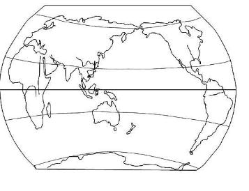 世界地图简笔画图片大全_世界地图简笔画图片